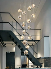 Gold Round Ball Chandelier