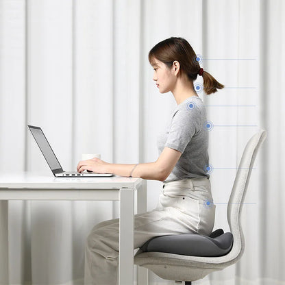 Decobites Memory Foam Office Chair Cushion: Thick, Breathable, and Washable Butt Support