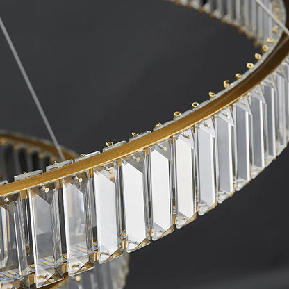 DecorBites™ Crystal LED Ceiling Chandeliers: Modern Living Room Dining Room Pendant Lamp