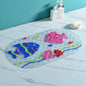 Decobites Cartoon Non-Slip Bathroom Mat with Suction Cup for Child Bathtub Eco-Friendly