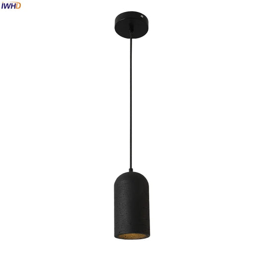 DecorBites™ Black Travertine LED Pendant Lamp for Modern Interior Lighting