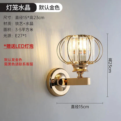 Lámpara de pared LED de cristal DecorBites™ para decoración del hogar: aplique moderno para sala de estar y dormitorio