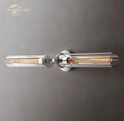 DecorBites™ Knurled Linear Glass Sconce LED Wall Lamp for Modern Lighting Décor