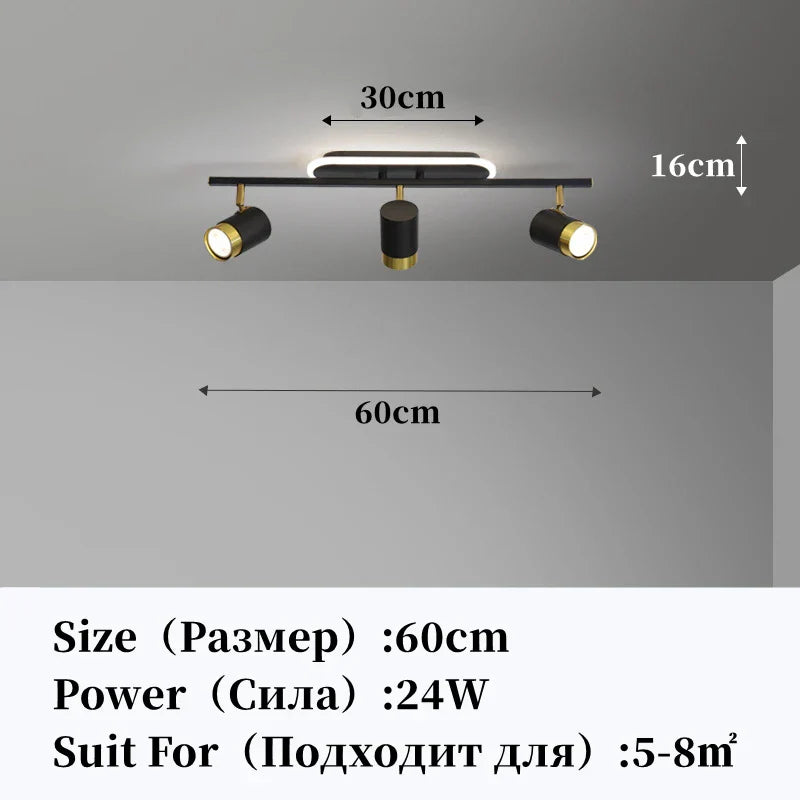 DecorBites™ LED Chandelier with Spotlights for Living Room Bedroom Ceiling Decor