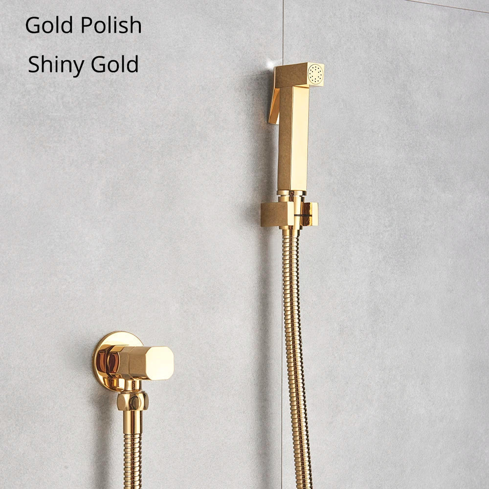 DecorBites™ Brass Bidet Faucet Mixer for Cold Water Sprayer Head Jet Toilet Faucet