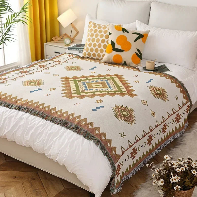 DecorBites™ Gothic Thread Double-sided Tapestry Blanket - Versatile Homestay and Outdoor Decoration