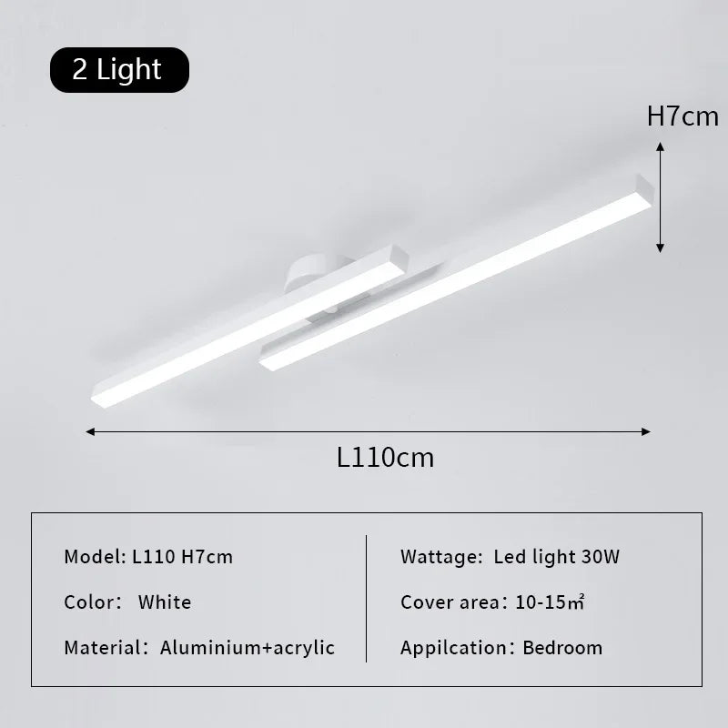 Decorbites™ Lineares LED-Deckenleuchte für Wohnzimmer- und Schlafzimmerbeleuchtung