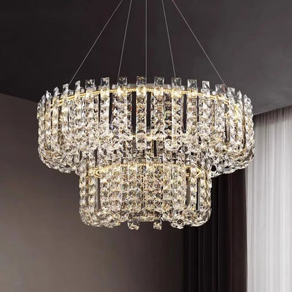 DecorBites™ Crystal Pendant Ceiling Lamp LED Luxury Hanging Light