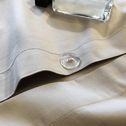 DecorBites™ 1200TC Egyptian Cotton Satin Jacquard Patchwork Bedding Set with Silky Finish