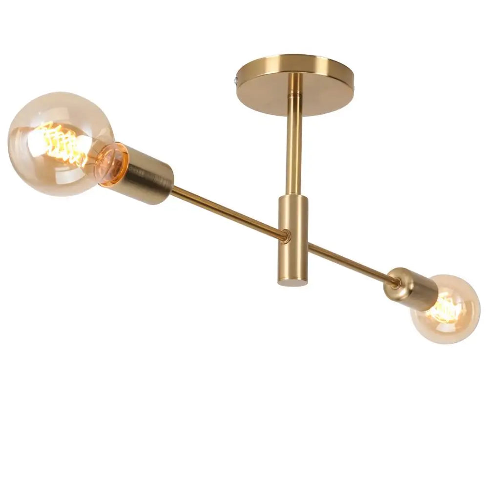 Decorbites™ Lámpara de Techo de Jaula de Hierro Dorado Moderna Decoración Nórdica Retro para Loft E27