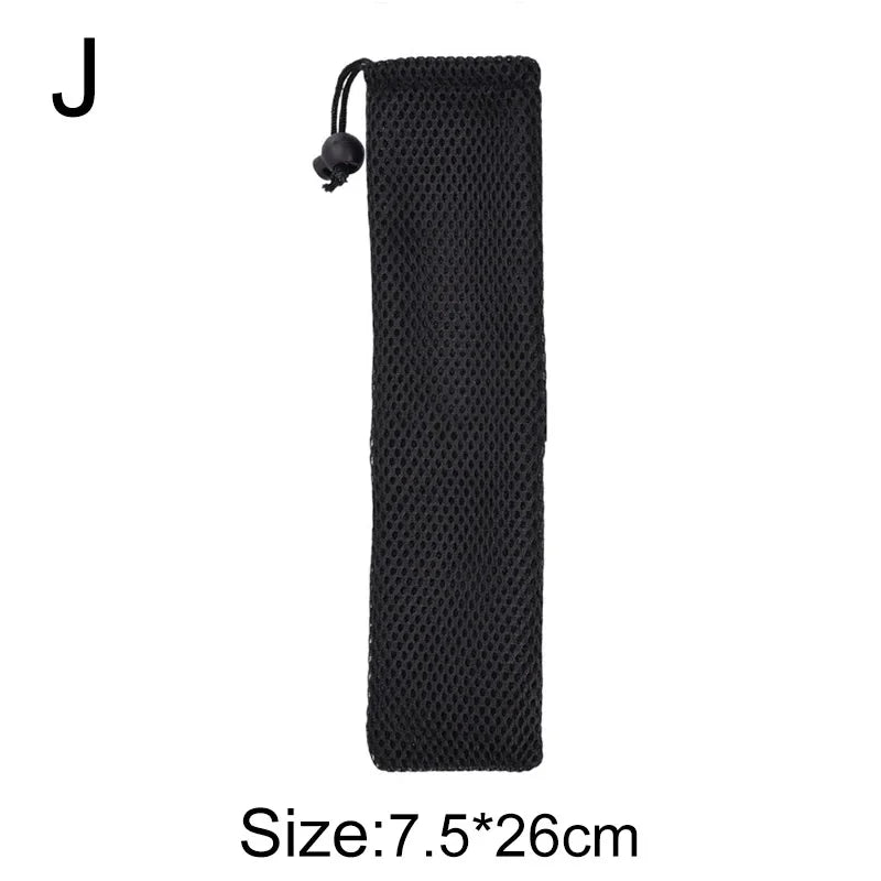 حقيبة أدوات مائدة DecorBites™ مصنوعة من القطن والكتان وحقيبة برباط للسفر وتناول الطعام في المنزل