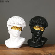 Gold Resin David Sculpture
