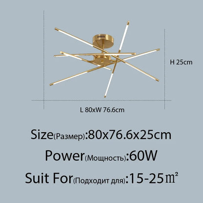 Lámpara de techo DecorBites™ de lino: Lámpara colgante negra y dorada para el hogar, la oficina o el restaurante.