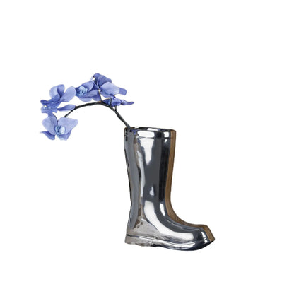DecorBites™ Ceramic Shoe Vase for Stylish Flower Arrangement and Home Decoration