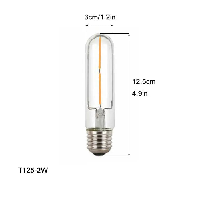 Bombilla de filamento LED tubular Edison Decorbites™ 6000K T10 T185 T225 T30 T300 4W 6W 8W