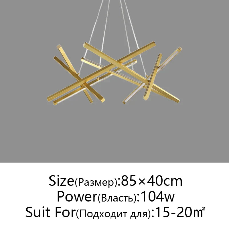 DecorBites™ LED Chandelier Remote Control Ceiling Pendant Light for Living Room, Dining Room, Bedroom