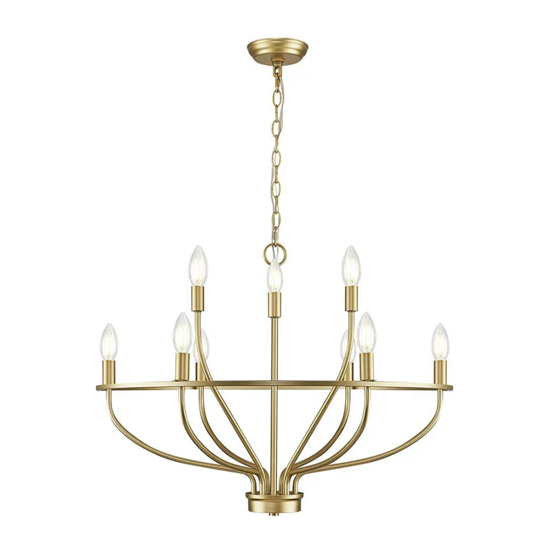 DecorBites™ Iron Art Retro Chandelier Light, American Farmhouse Industrial Pendant Lamp