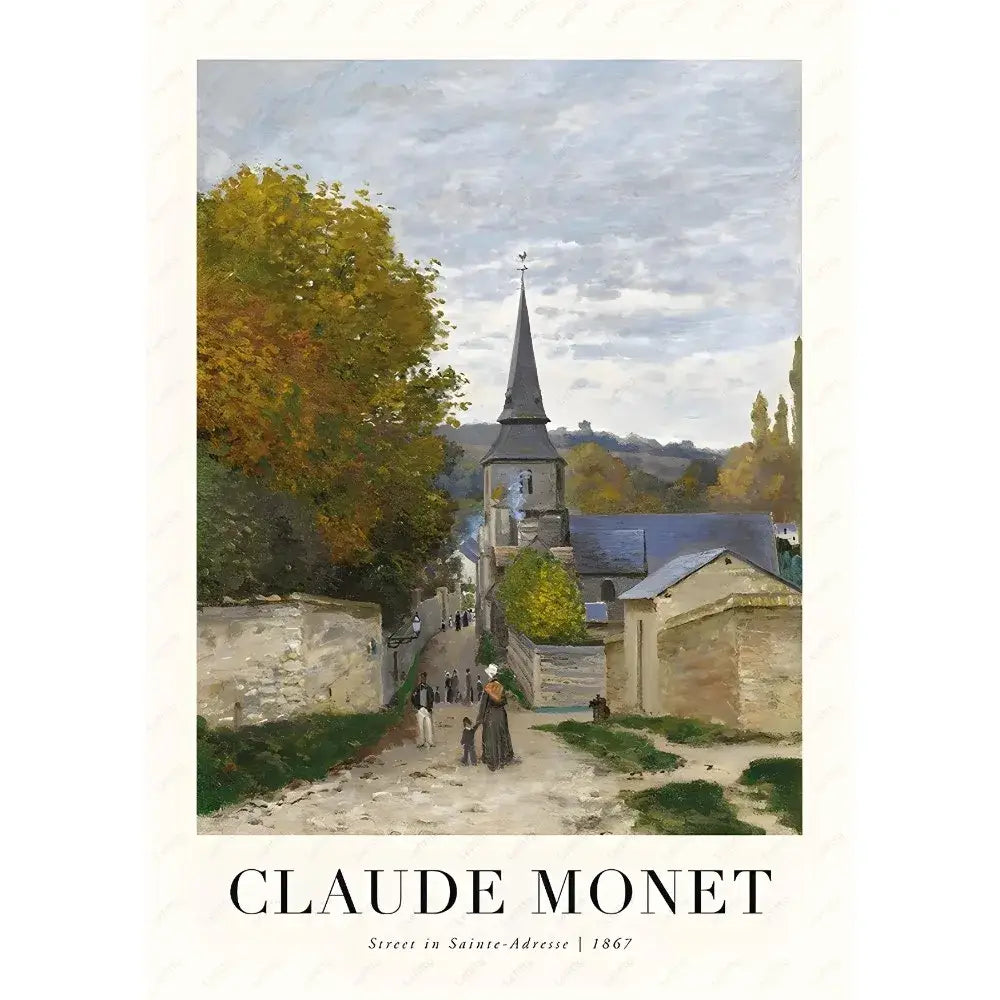 DecorBites™ Monet Wildflower Poster Print for Home Decor