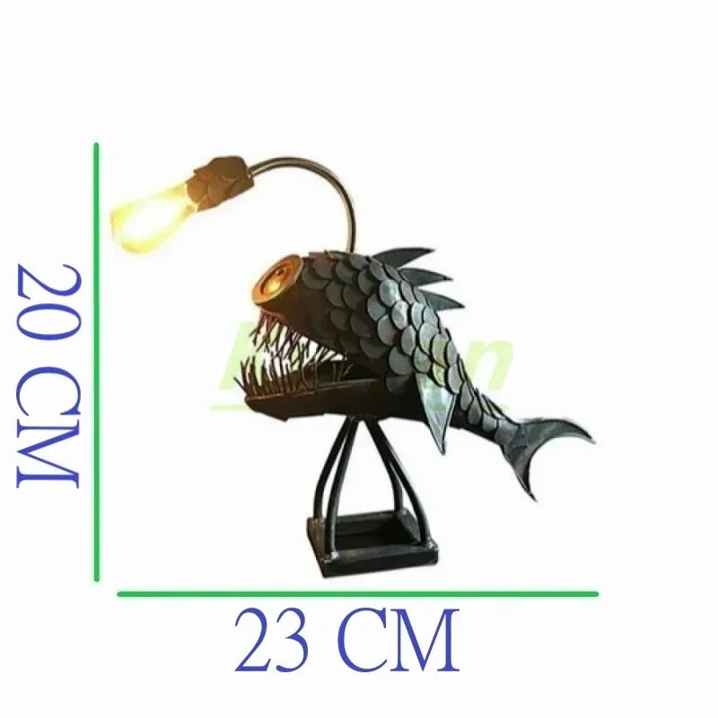 Copper Fish Table Lamp