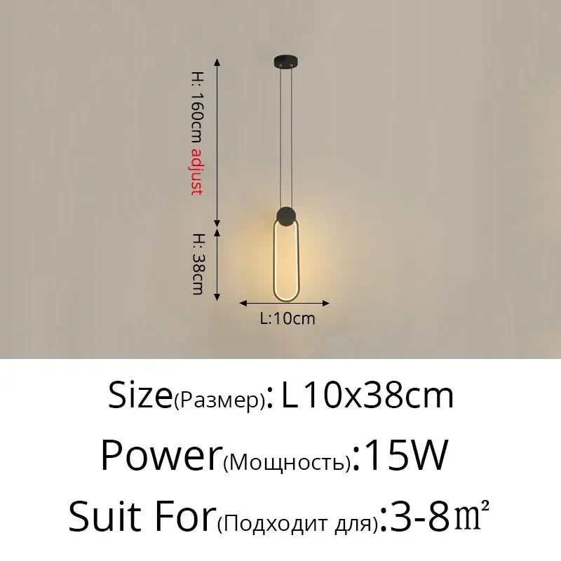 Lámparas colgantes LED geométricas DecorBites™ para sala de estar, dormitorio y cocina; modernas lámparas colgantes decorativas.