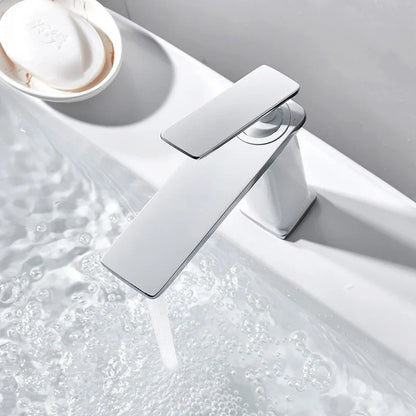 DecorBites™ Brass Basin Faucet: Single Handle Mixer Taps, Deck Mounted Bathroom Sink Faucets