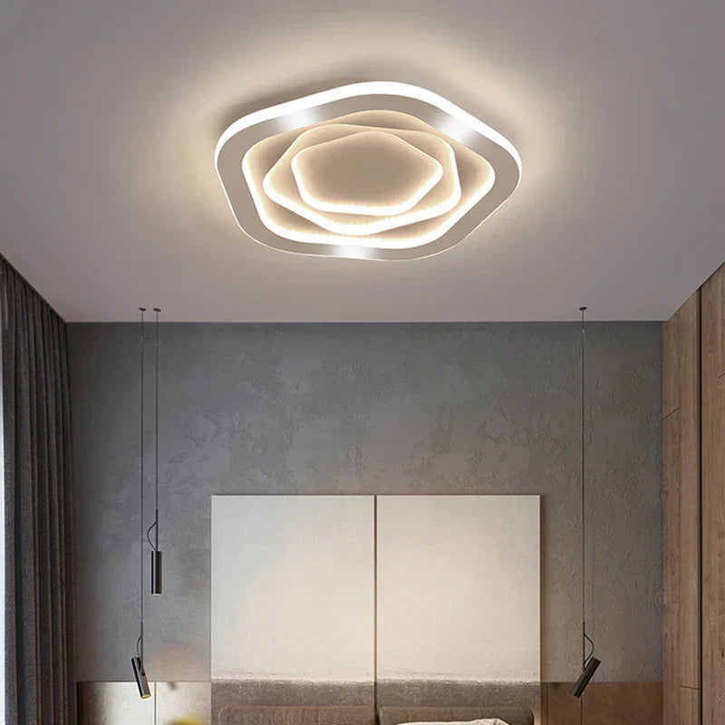 DecorBites™ Gold Luxury LED Ceiling Chandelier for Modern Living Rooms, Bedrooms, and Kitchens