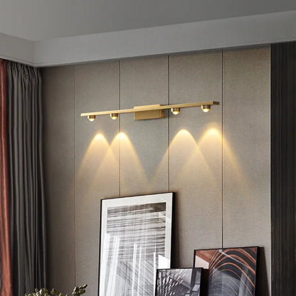 مصباح حائط DecorBites™‎ LED نحاسي عصري بجانب السرير للقراءة داخل المنزل بتصميم نورديك سكون