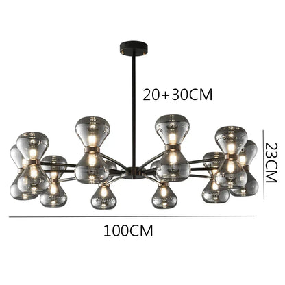 Lámpara de techo colgante LED DecorBites™: Elegante lámpara de techo para dormitorio y sala de estar