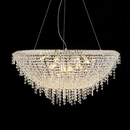 DecorBites™ Crystal Bird Nest Chandelier for Modern Living Dining Room Indoor Lighting