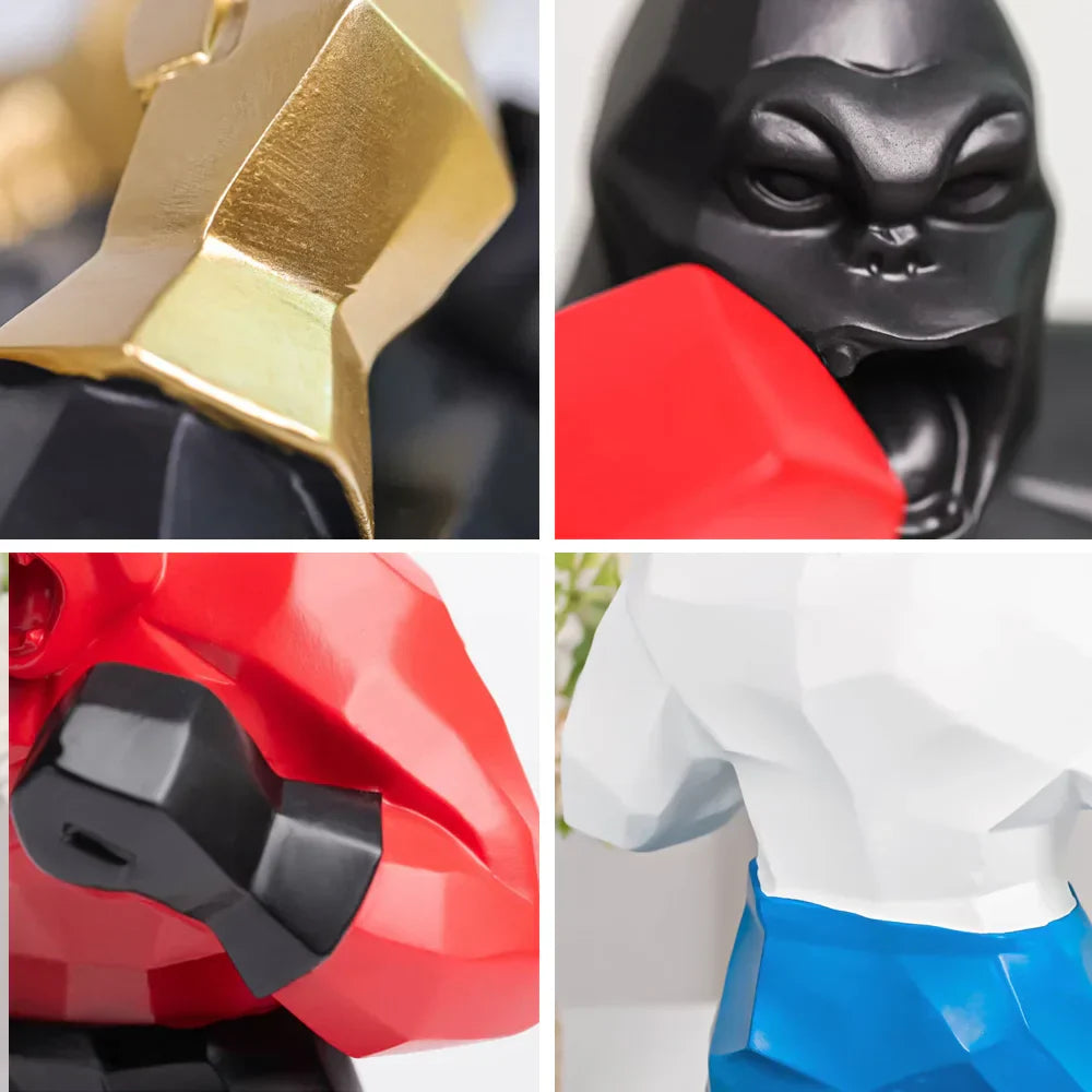 DecorBites™ King Kong Sculpture: Creative Gorilla Desk Decor and Gift