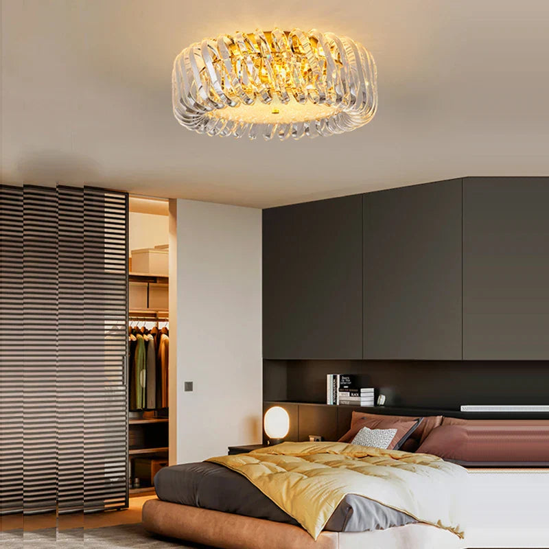 DecorBites™ Gold LED Chandelier 2025 New Trend for Living Room