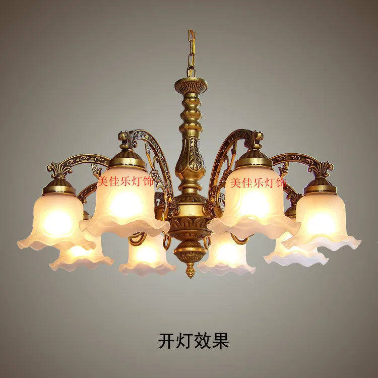 DecorBites™ Glass Shade Ceiling Chandelier for Dining Room Kitchen Island Lights