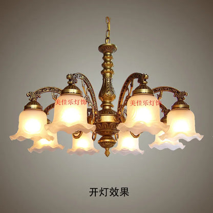 DecorBites™ Glass Shade Ceiling Chandelier for Dining Room Kitchen Island Lights