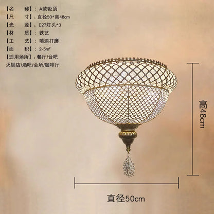 ديكوربايتس™ مصابيح معلقة فنية من الحديد الذهبي اللامع LED E27، تصميم غريب للمنزل والمطعم والبار