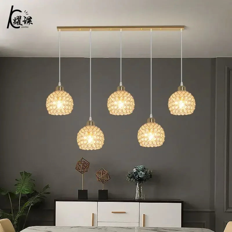 DecorBites™ Crystal Dining Pendant Lamp - Modern Nordic Minimalist Design