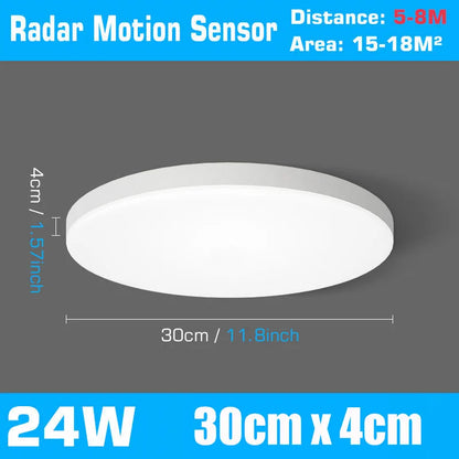 DecorBites™ LED Ceiling Lamp with Radar Motion Sensor | Smart Home Lighting 24W 36W 30cm