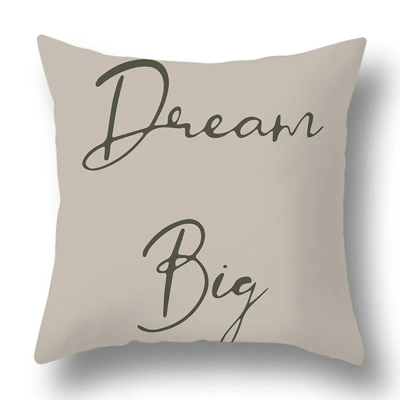 Funda de cojín DecorBites™ con estampado geométrico de plantas verdes - Funda para cojín de sofá