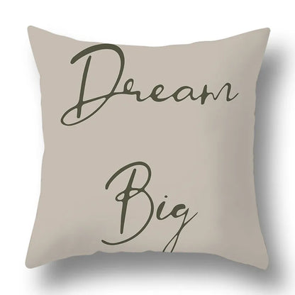 Funda de cojín DecorBites™ con estampado geométrico de plantas verdes - Funda para cojín de sofá