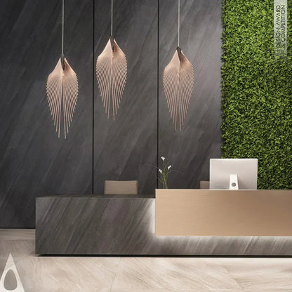 DecorBites™ Leaf Chandelier LED Pendant Light Modern Minimalist Hanging Lamp for Home Decor