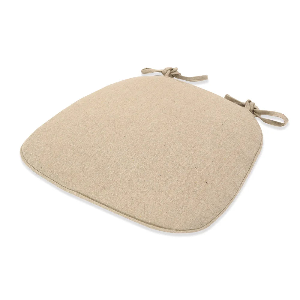 Decobites Flax Chair Cushion: Non-slip, Comfortable, Washable Seat Pad for Dining, Outdoor, and Car