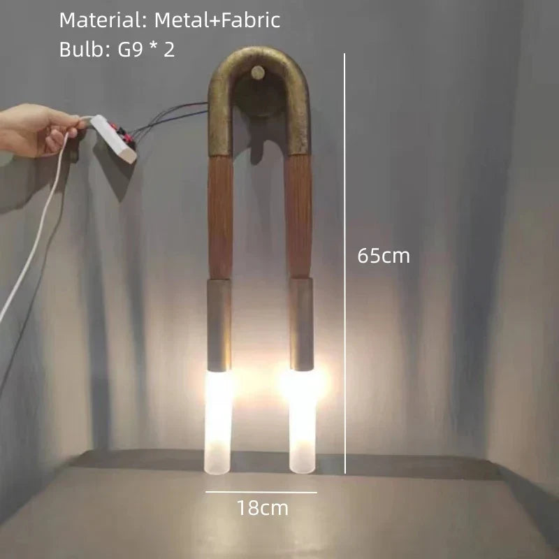 DecorBites™ Cloth Pendant Light with Acrylic Shade and G9 Bulb for Dining Room and Kitchen