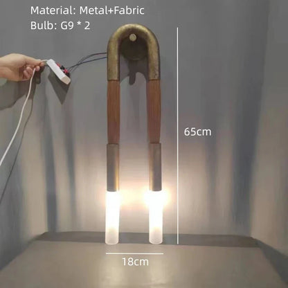 DecorBites™ Cloth Pendant Light with Acrylic Shade and G9 Bulb for Dining Room and Kitchen