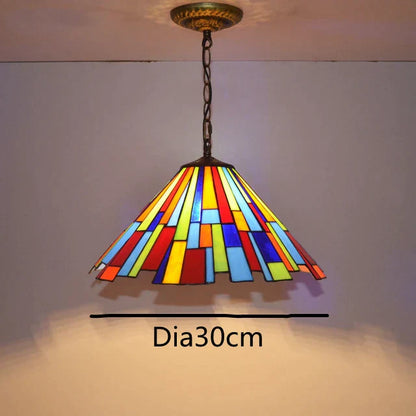 Decorbites™ Bunte Glas-Lüster: Retro Tiffany-Stil Lampe für kreative Heimdekoration