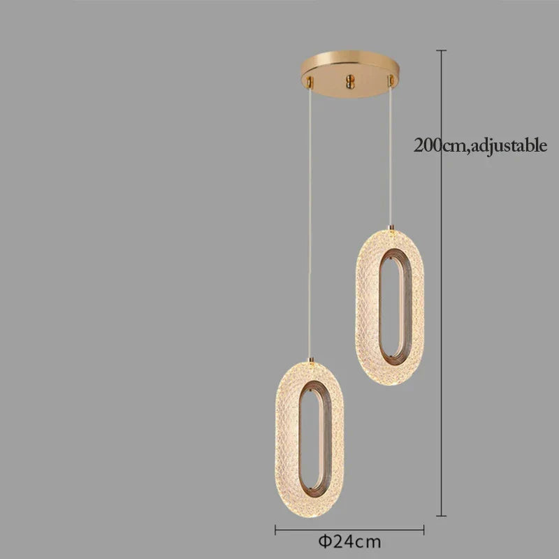 Gold Alloy Pendant Light