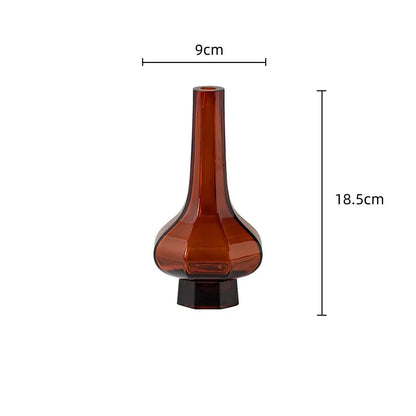 DecorBites™ Green Glass Geometry Vase Hydroponics Terrarium Home Decoration Accessory