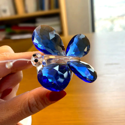 Figura de mariposa de cristal DecorBites™ Pisapapeles de vidrio, escultura, decoración navideña, regalo