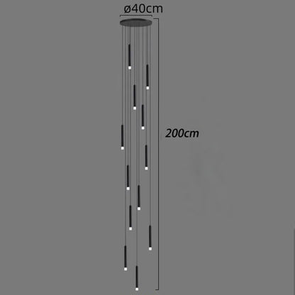 DecorBites™ LED Staircase Chandeliers: Modern Pendant Light Lamps for Living Room Decor