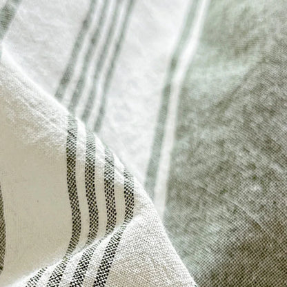Juego de cama DecorBites™ Cozy Striped Cotton - Kit de edredón transpirable y suave