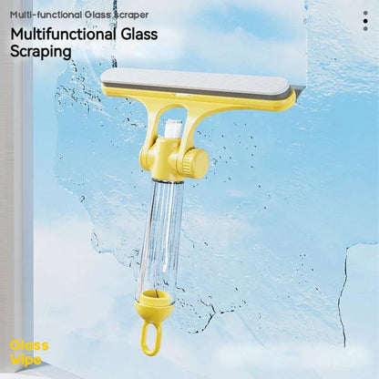 فرشاة تنظيف النوافذ ٤ في ١ من ديكوربايتس™ مع بخاخ لتنظيف الزجاج اللامع والمرايا والسيارات