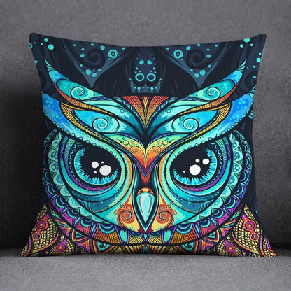 غطاء وسادة ديكوري بنقشة حيوانات من DecorBites™ مقاس 45×45 سم - تصميم عصري للمنزل والسيارة